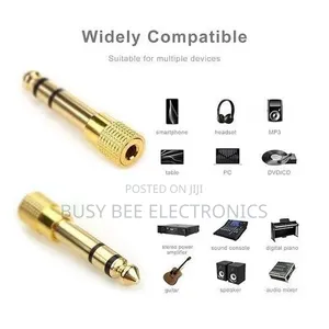 1/4'' to 3.5mm Stereo Headphone Adapter for Audio Connector Cable