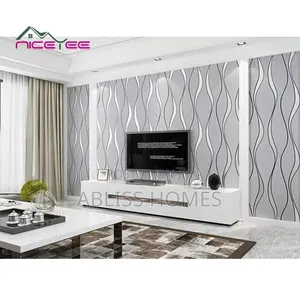 Elegant Damask, Modern Lines Bold 3D Wallpapers