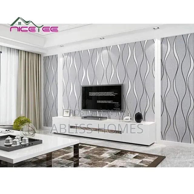 Elegant Damask, Modern Lines Bold 3D Wallpapers