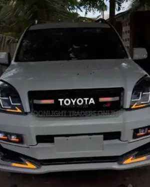 Front Grille GR for Land Cruiser Prado FJ120 (With LED Light)