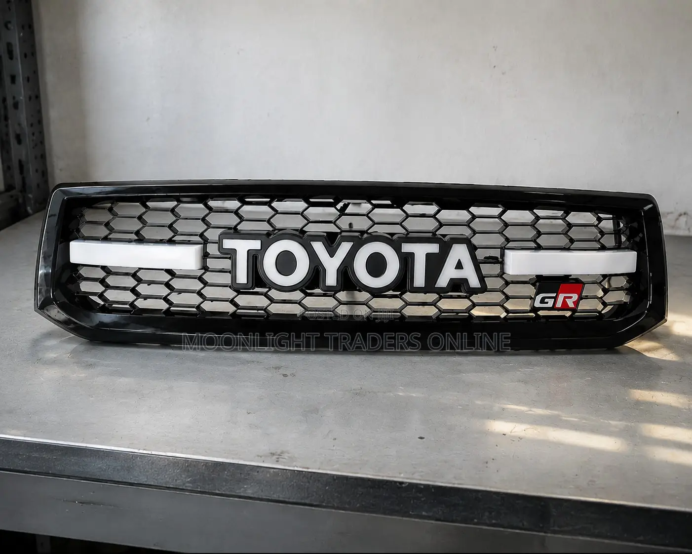 Front Grille GR for Land Cruiser Prado FJ120 (With LED Light)