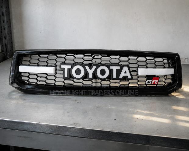 Front Grille GR for Land Cruiser Prado FJ120 (With LED Light)