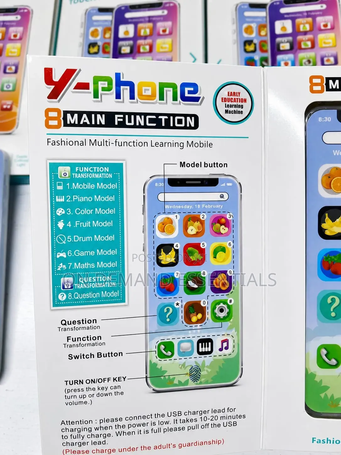 Rechargeable Y-Phone Learning Toy