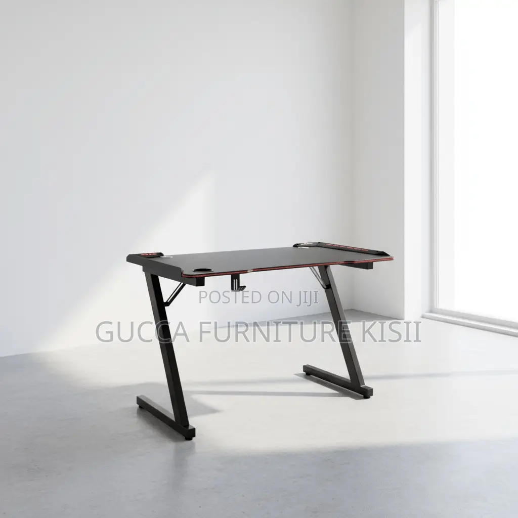 Office Desk; 140CM LED Light Computer Desk