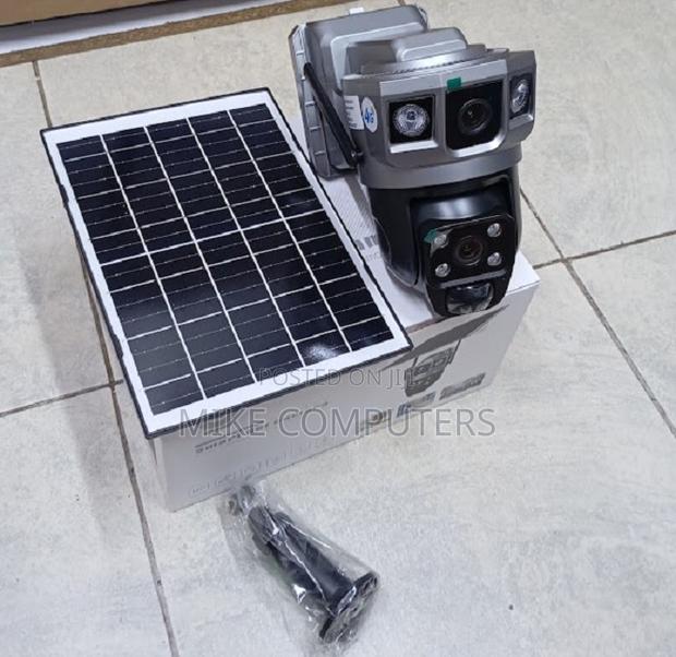 V380 Solar Wifi Camera 360° PTZ Triple Lens Motion Detection - main view