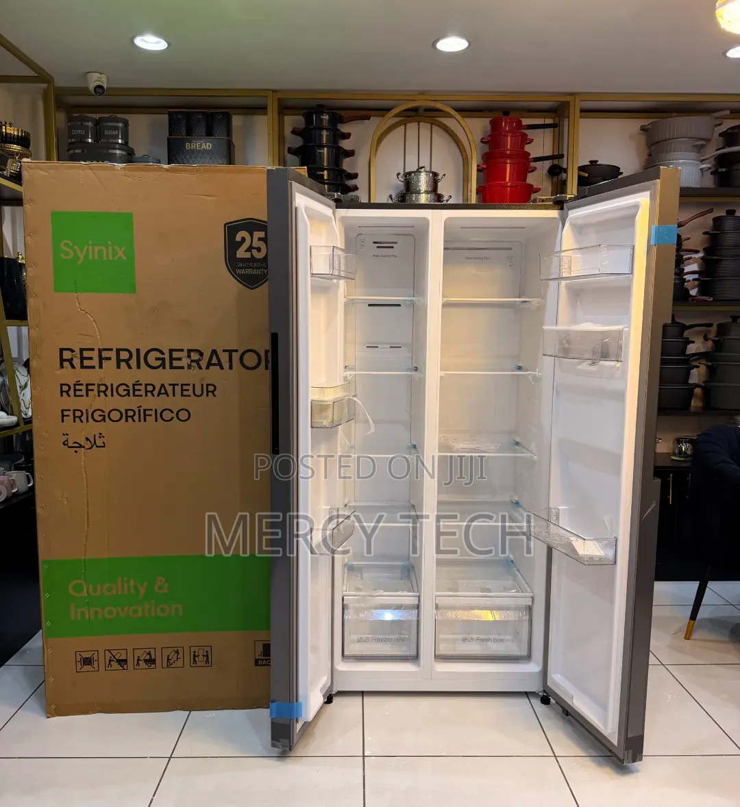 Syinix 460L Side by Side Refrigerator