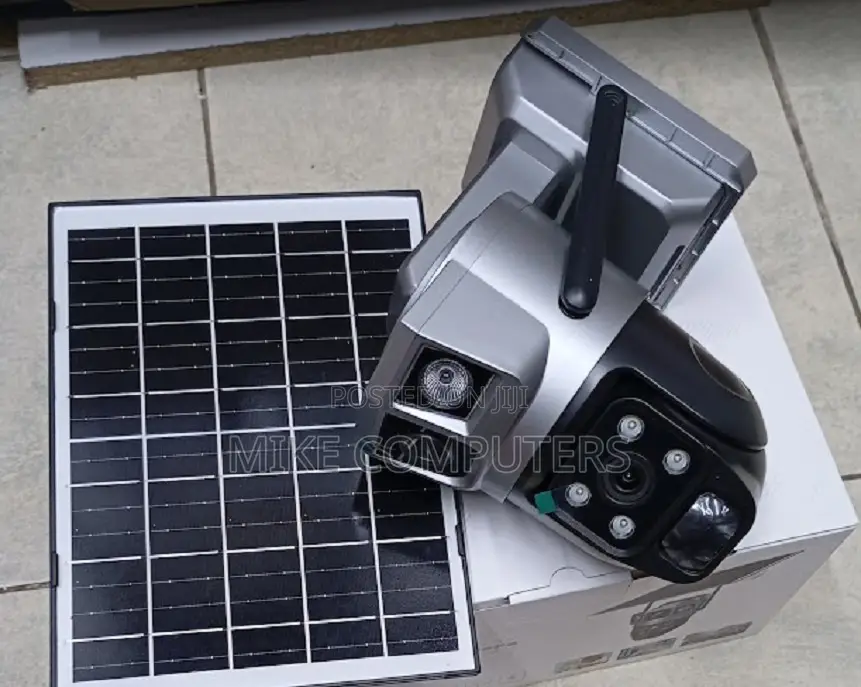 6mp 4g Outdoor Dual Lens Solar CCTV PTZ 2 Solar