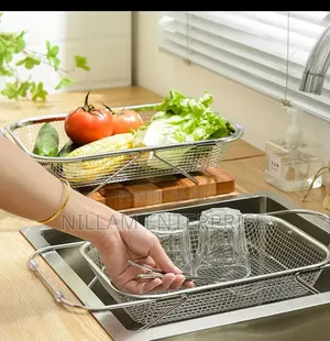 Stainless Steel Expandable Over-the-Sink Colander