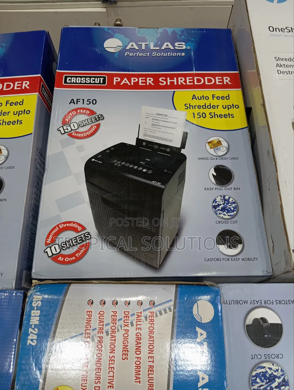 Atlas AF150 CrossCut Paper Shredder | AS-S2-AF150