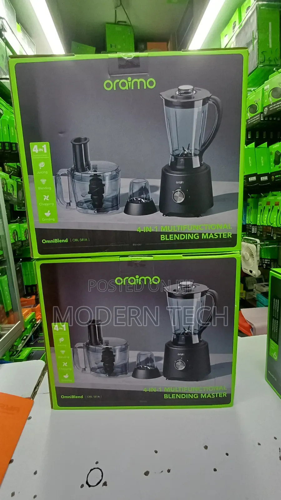 Oraimo OmniBlend OBL-581A 1500W 4-in-1 Multifunctional Blender