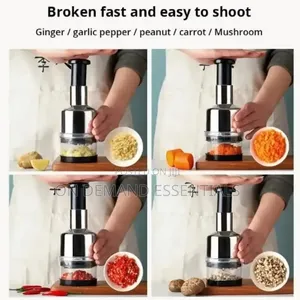 *Manual Garlic Press Squeezer Stainless Steel Garlic Masher