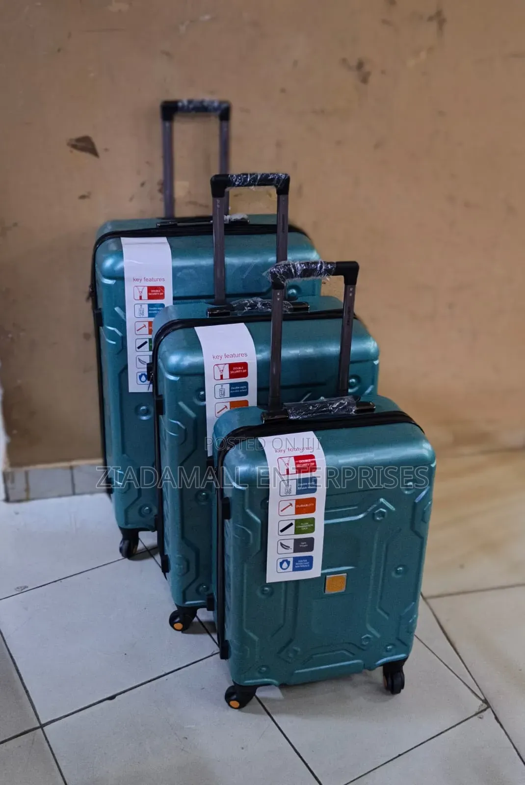 Fibre 3in1 Suitcase With Wheels Affordable