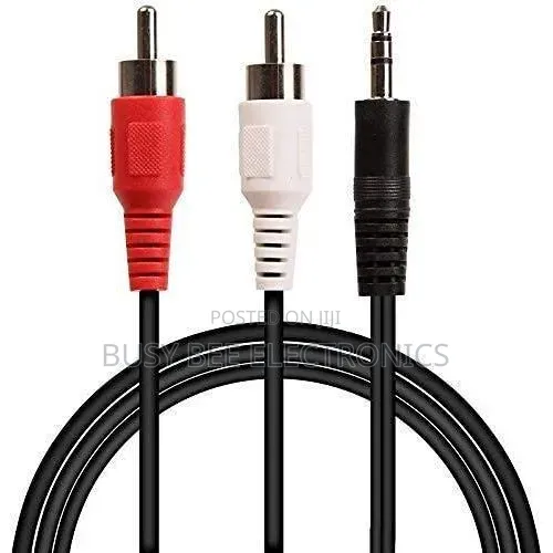 GeneAfrica 3.5mm to 2-Male RCA Audio Cable