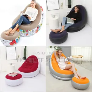 Inflatable Lazy Sofa With Footrest.