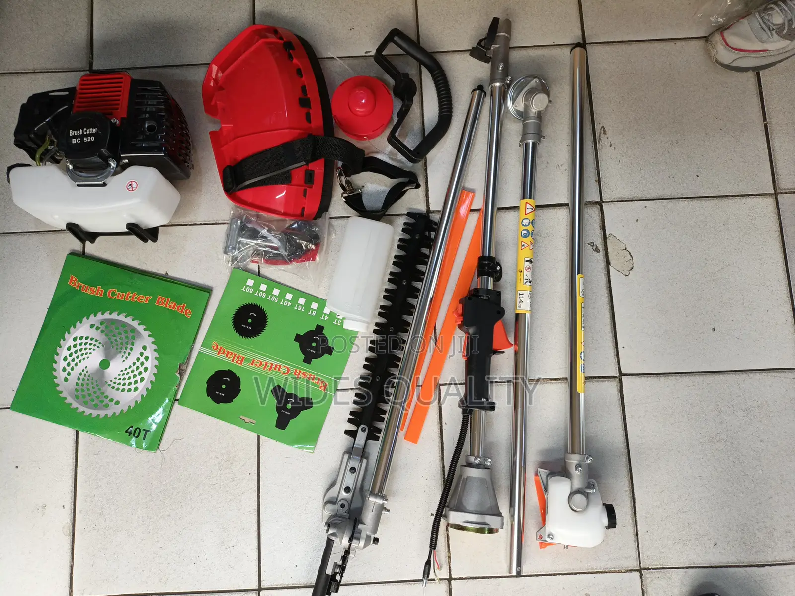 4-in-1 Brush Cutter/Petrol-Powered Multi-Function Garden Tool Set
