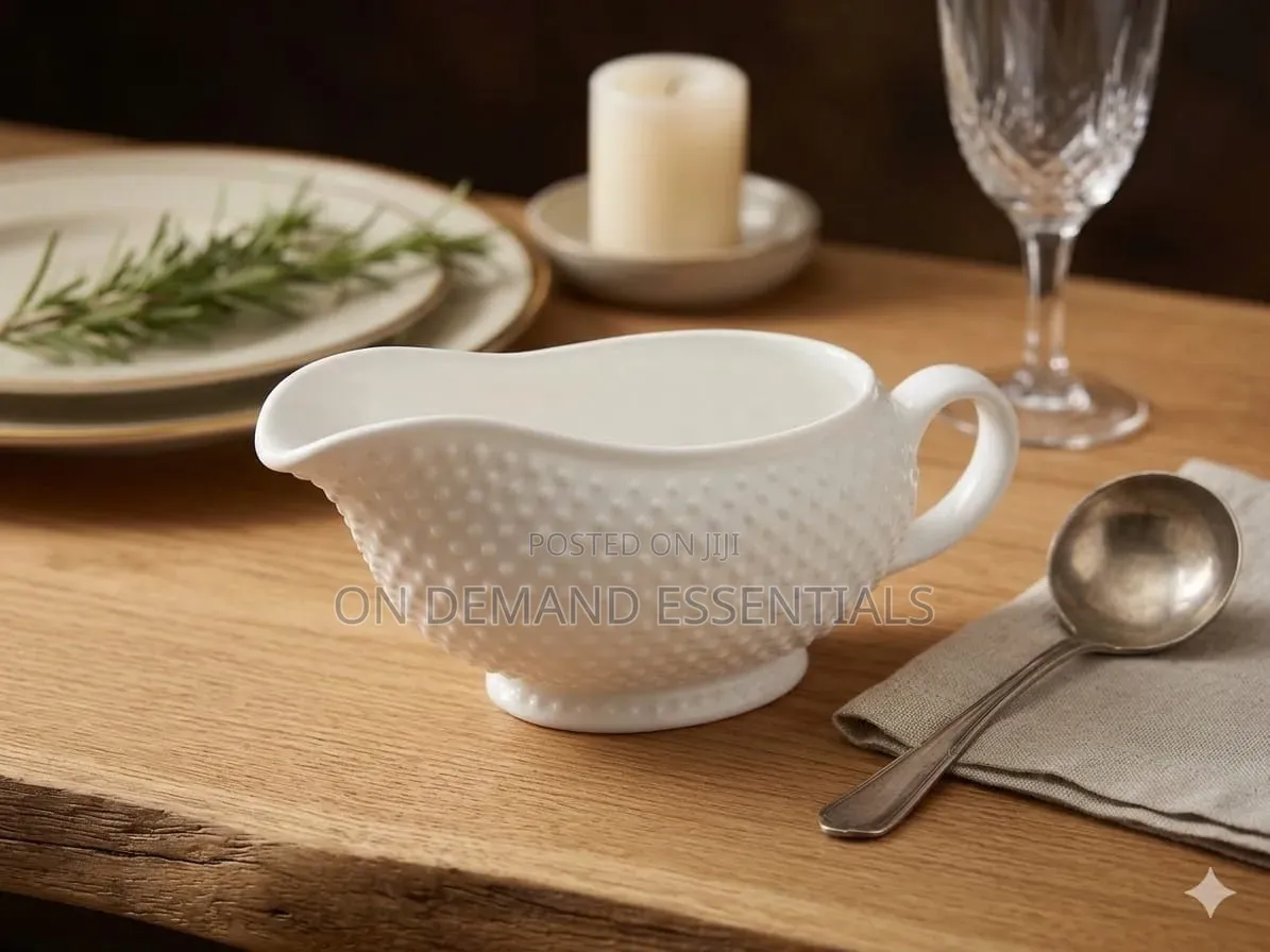 Ceramic Dotted Saucing Jug