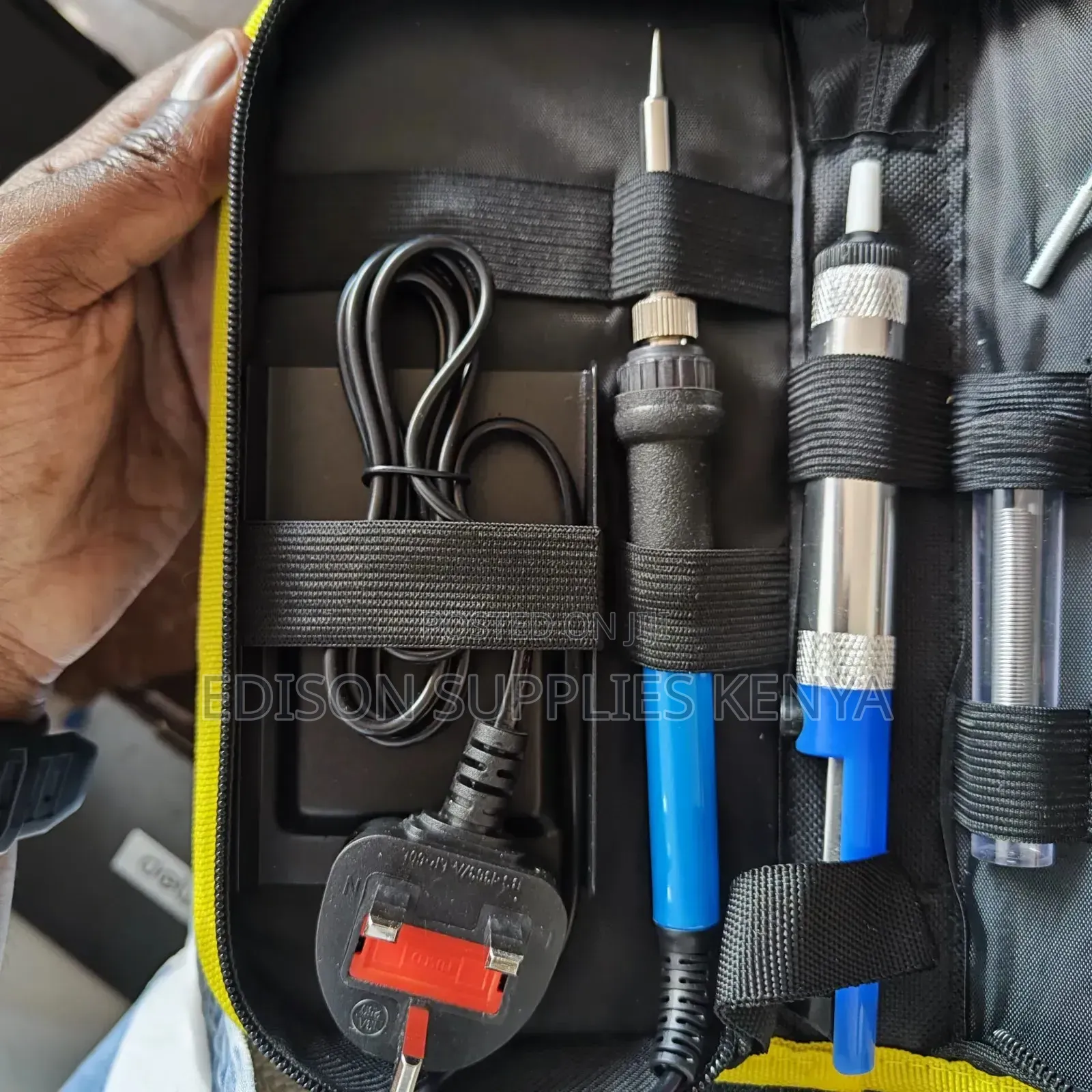 14pcs Soldering Iron 60W Kit Tips Solder Gun Sucker Tweezers Wire Set