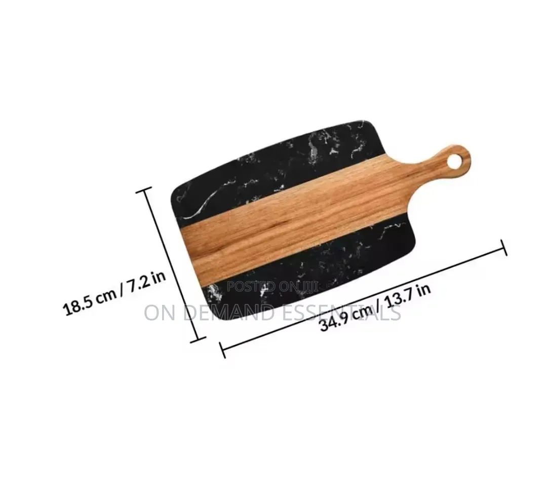 Cutting Marble Board Stone + Acacia or Serving Tray