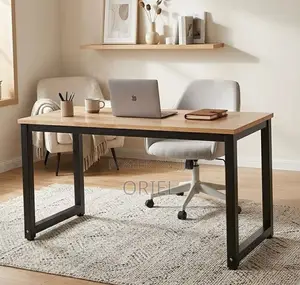 Office Desk : Office Computer Desk With Black Metal Legs