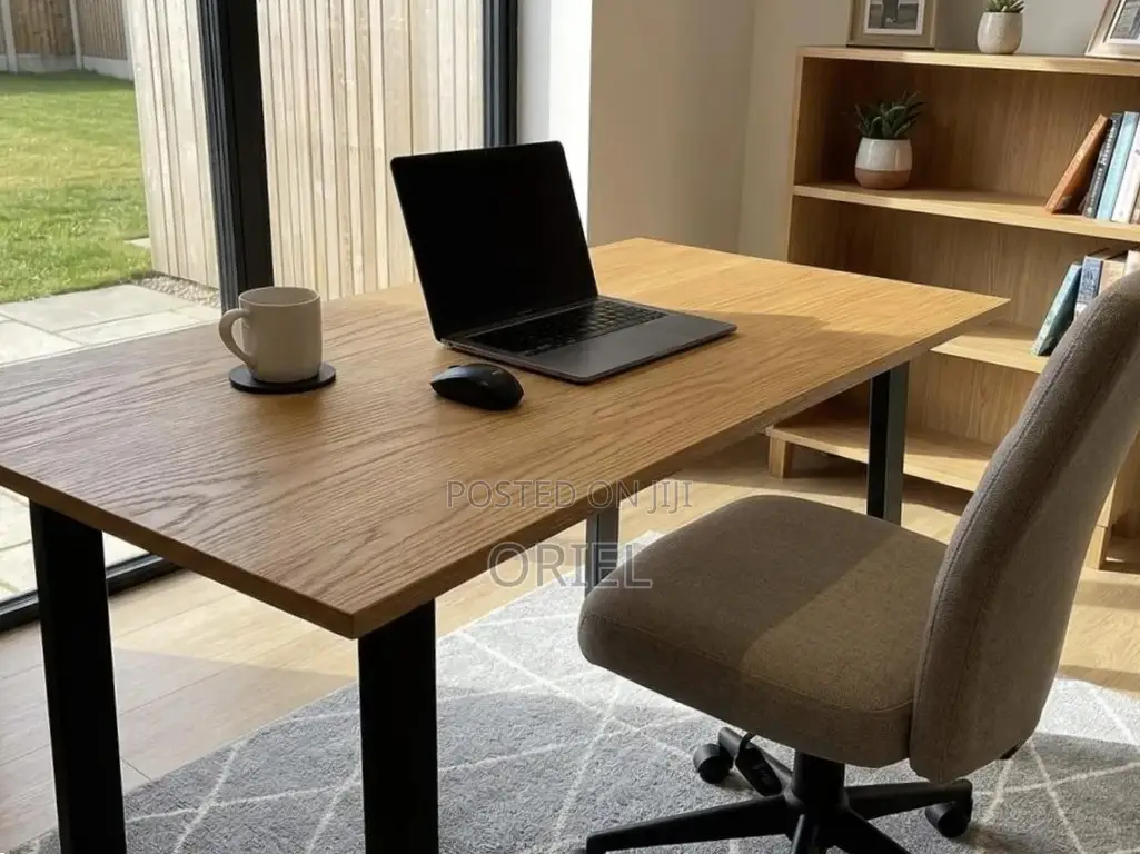 Office Desk : Office Computer Desk With Black Metal Legs