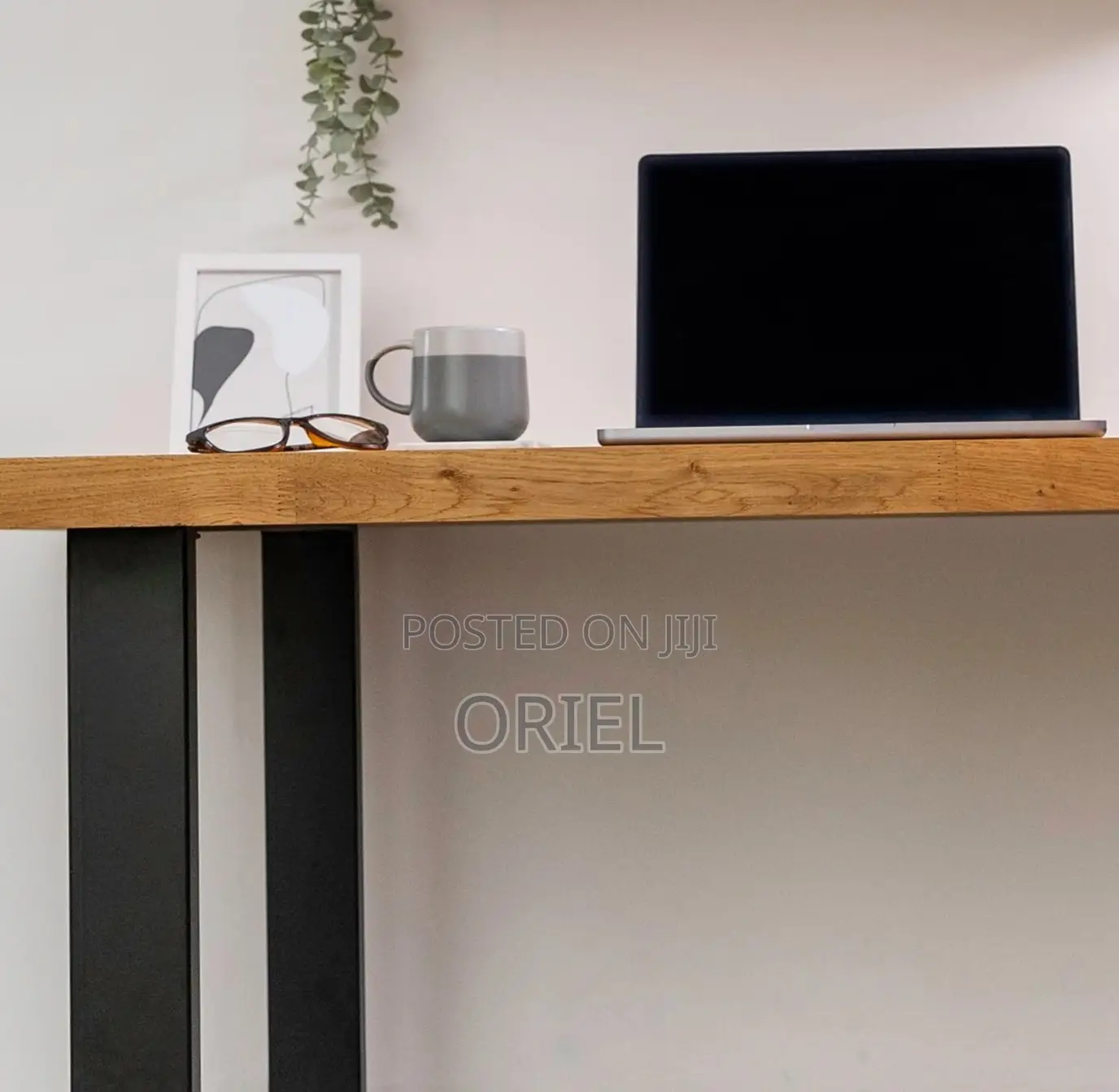 Office Desk : Office Computer Desk With Black Metal Legs