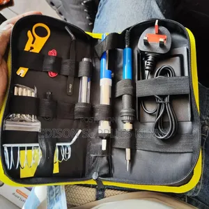 14pcs Soldering Iron 60W Kit Tips Solder Gun Sucker Tweezers Wire Set