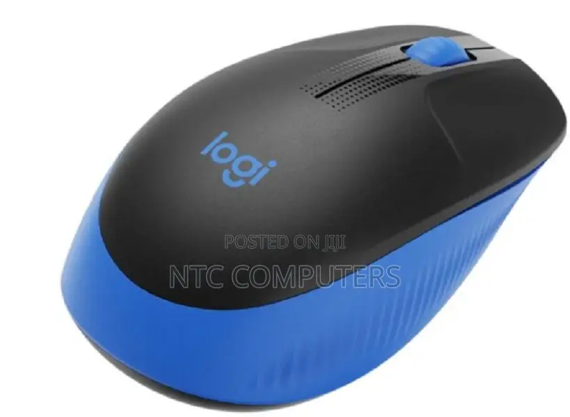 Logitech Wireless Mouse M191 Full Size Mouse-Blue