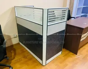 Workstation; 1 Person Modular Working Station With Storage