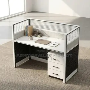 Workstation; 1 Person Modular Working Station With Storage