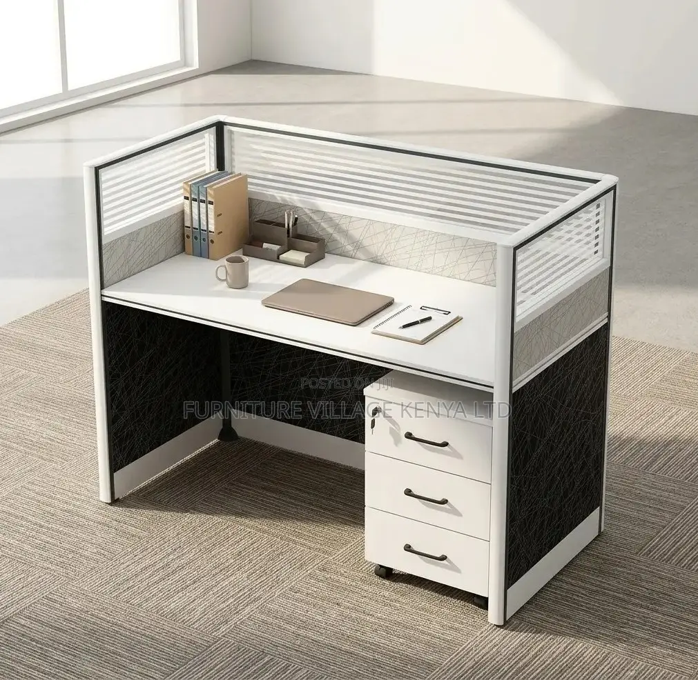 Workstation; 1 Person Modular Working Station With Storage