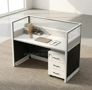 Workstation; 1 Person Modular Working Station With Storage