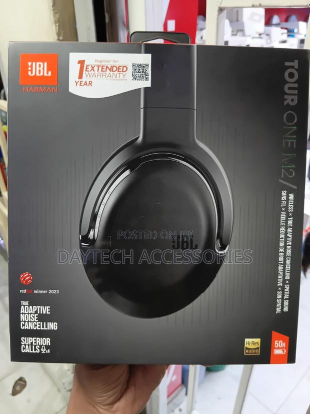 JBL Tour One M2 Wireless ANC Headphones - Black - main view
