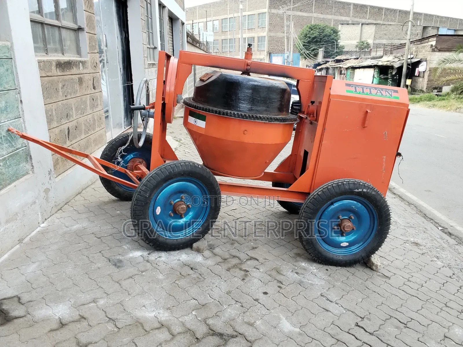 500L Indian Concrete Mixer, Tilting Site Mixer
