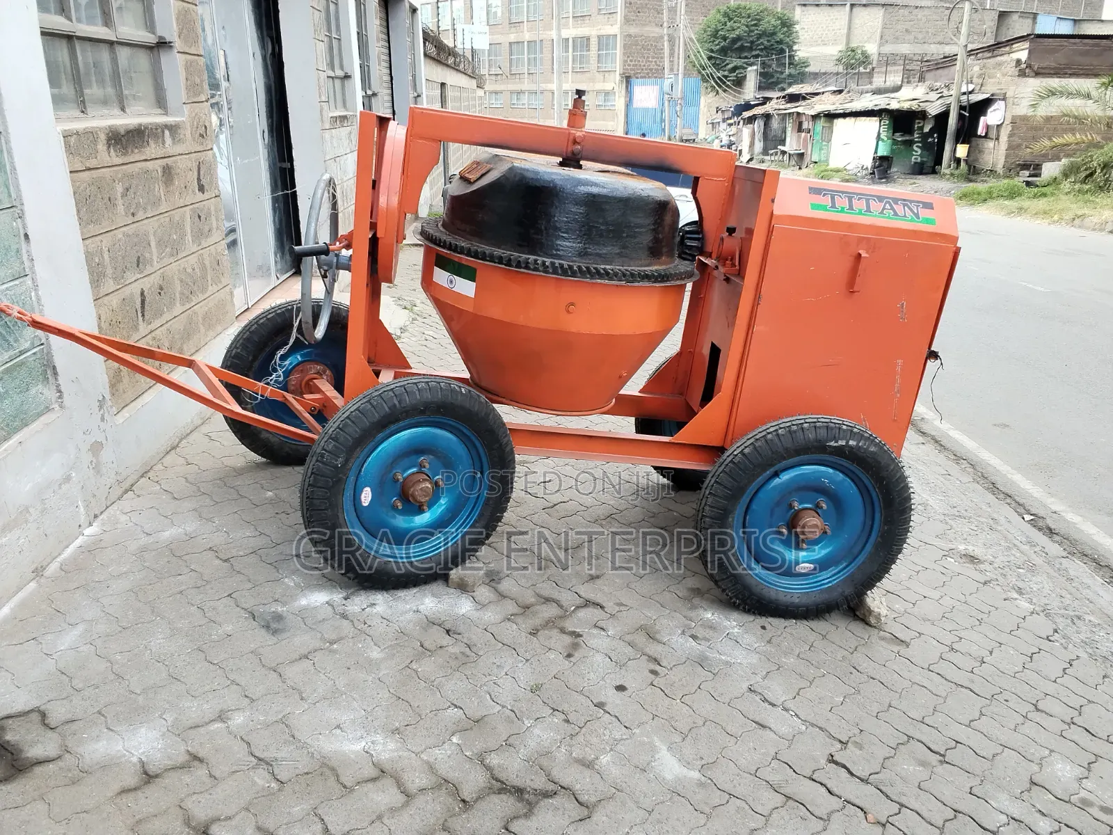 500L Indian Concrete Mixer, Tilting Site Mixer