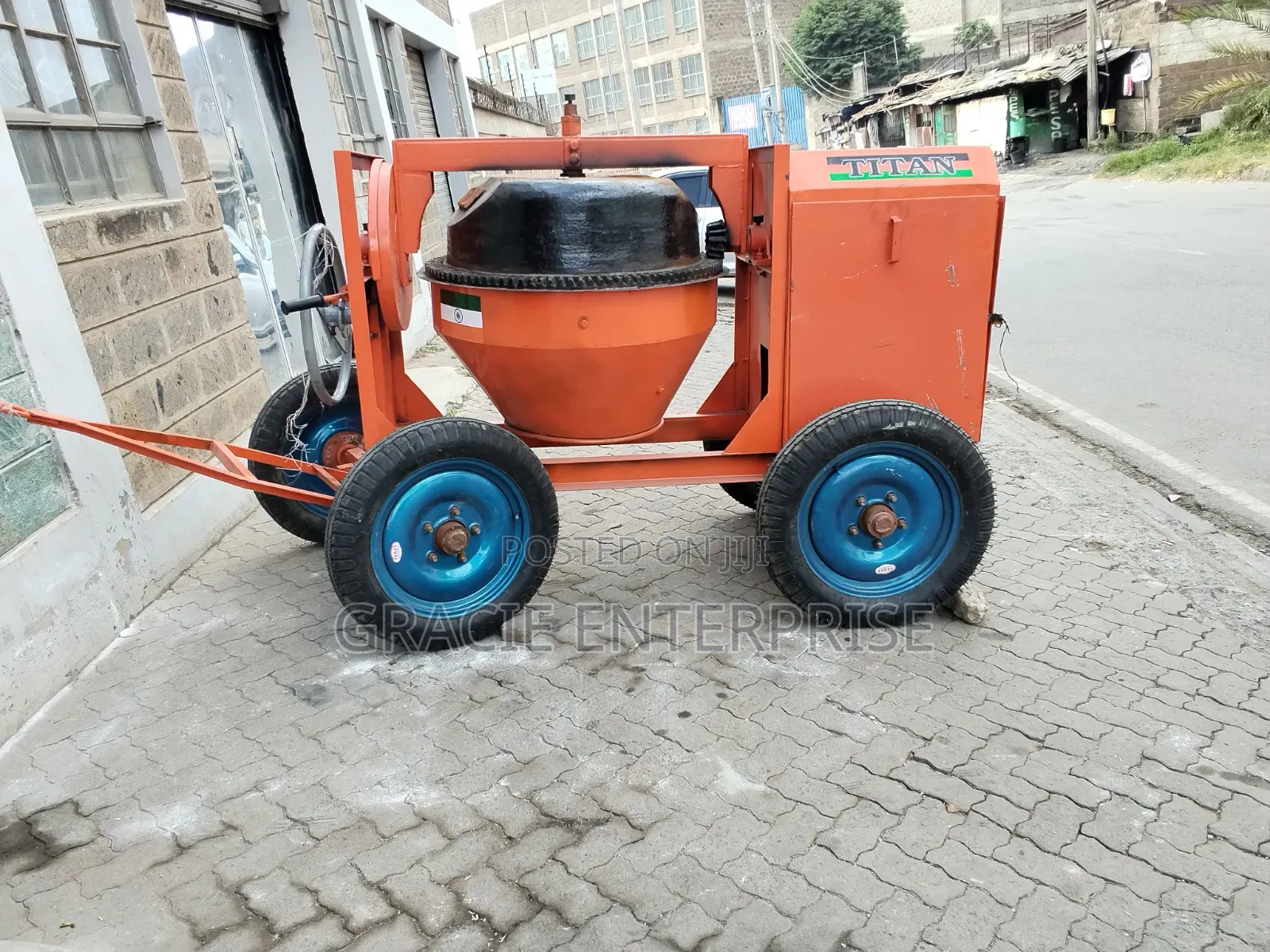 500L Indian Concrete Mixer, Tilting Site Mixer