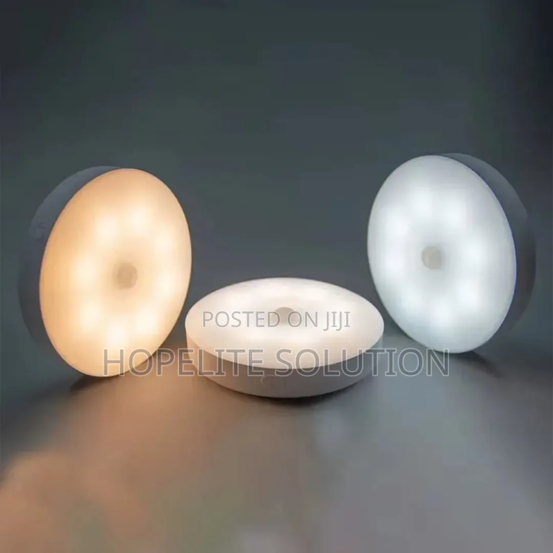 Round Motion-Sensor Cabinet Light