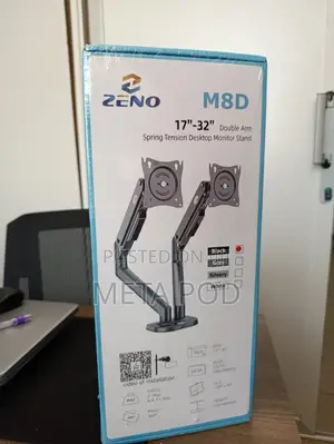 Double Arm Spring Tension Desktop Monitor Stand