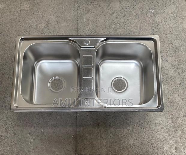 Stainless Steel Double Bowl Kitchen Sink Heavy Gauge
