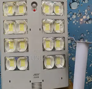 2000w Grey Solar Streetlight+ Pole