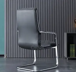 Office Chair : Gray Leather Executive Office Chair