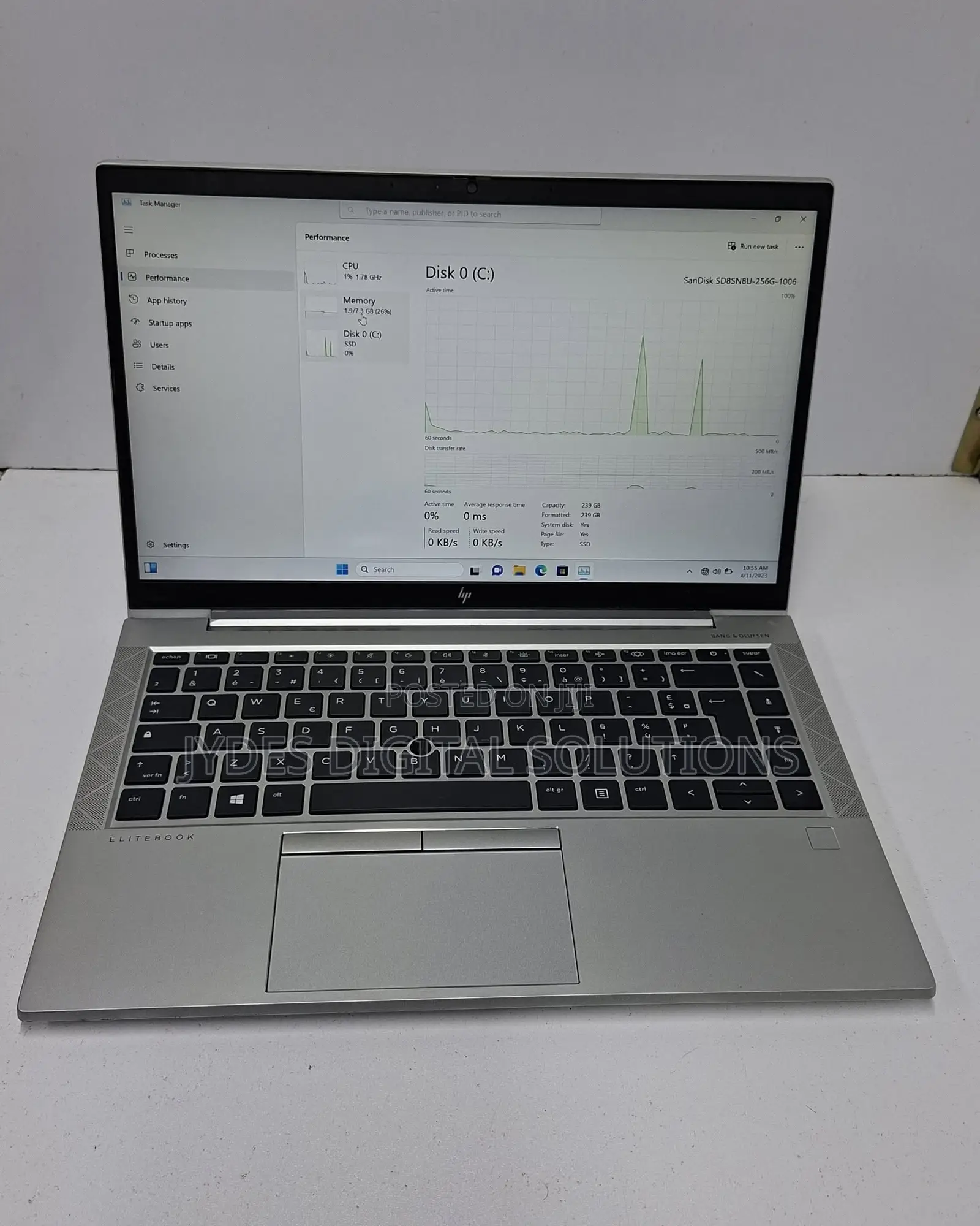Laptop HP EliteBook 845 G7 8GB AMD Ryzen 5 SSD 256GB