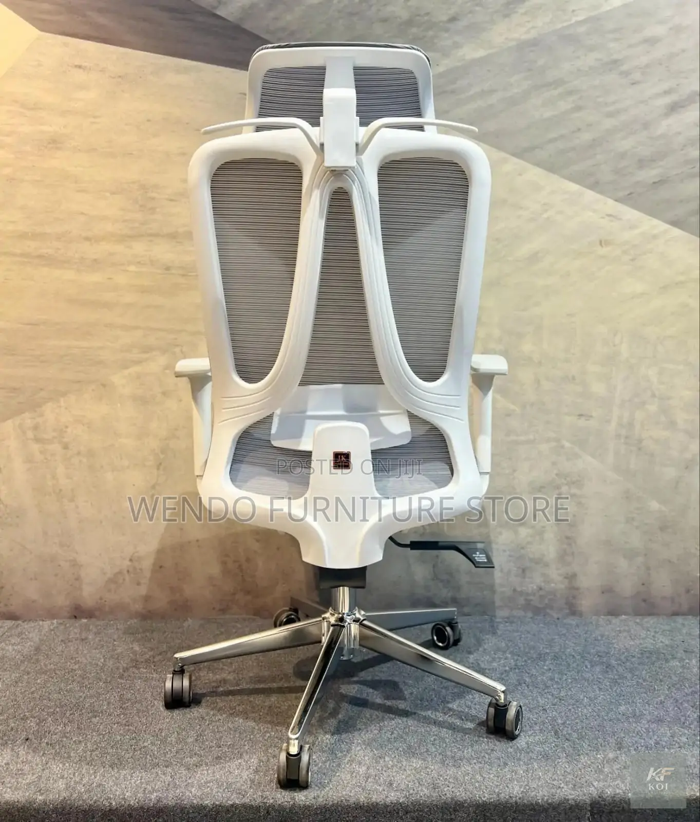 Office Chairs; Gray and White Ergonomic Orthopedic Office Chair