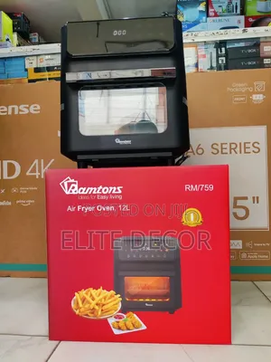 Ramtons RM/759 12L Digital Air Fryer Oven – 1800W | 12 Presets