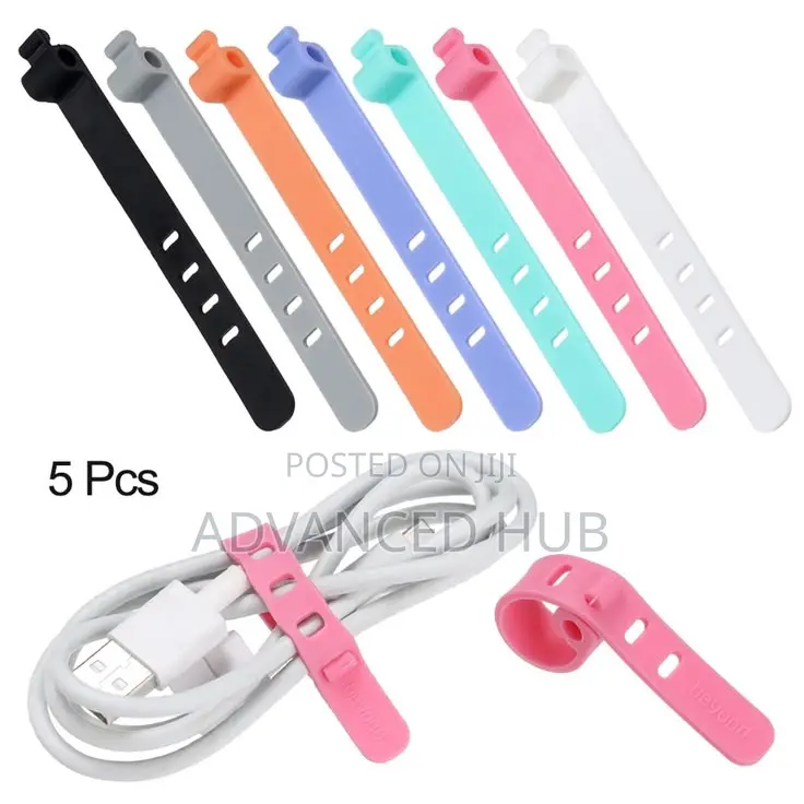 10pc New Silicone Cable/Earphone Winder Organizer
