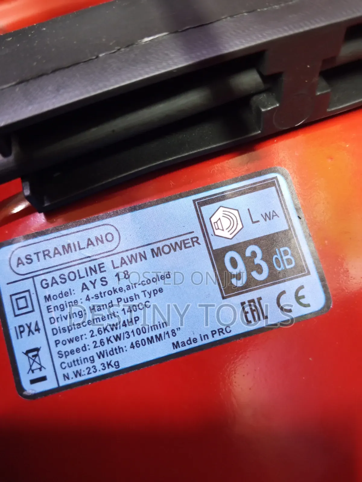 Gasoline Lawnmower/Astramilano Lawnmower 140cc