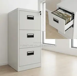 Office Cabinet; 3 Drawer Lockable Storage Unit