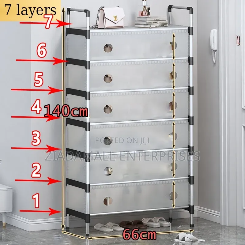 Assembled Dustproof Shoerack With 7layers