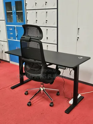 1.4M Black Electric Standing Desk