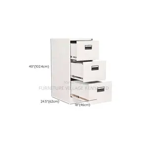 Office Cabinet; 3 Drawer Lockable Storage Unit