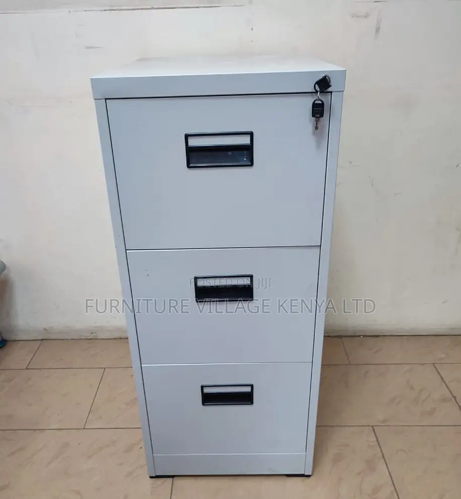 Office Cabinet; 3 Drawer Lockable Storage Unit